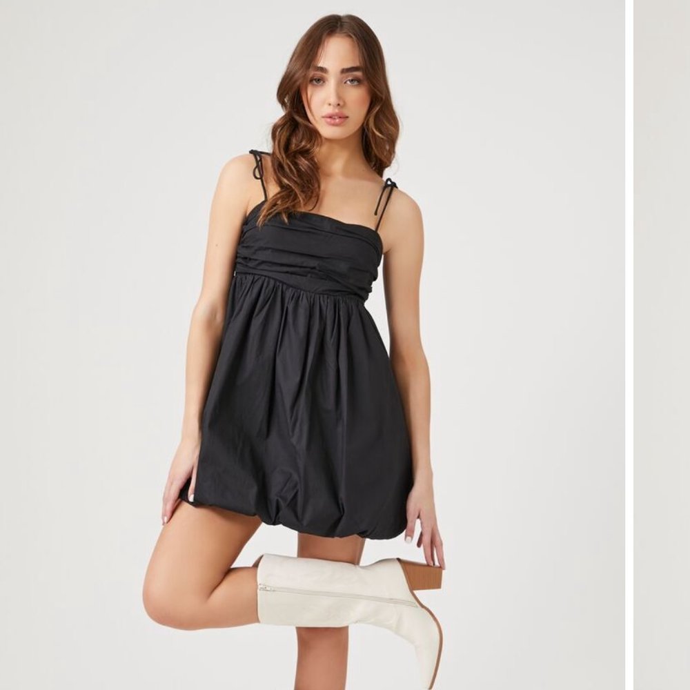 New Without Tags Forever 21 Bubble-Hem Babydoll Dress